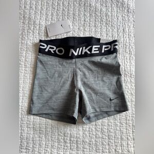 Nike Pro Heather Gray Compression Shorts